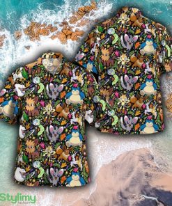 Tropical Pokemon Beach Brand New All Over Print Hawaiian Shirt And Short Combo Men And Women Gift - Tropical Pokemon Hawaiian Shirt_1