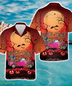 Truck Or Treat Happy Halloween Hawaiian Shirt - Truck Or Treat Happy Halloween Hawaiian Shirt