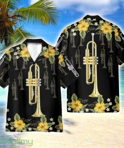 Trumpet Funny Button's Up Shirts 3D Hawaiian Shirt All Over Printed Product Photo 1