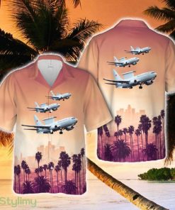 Turkish Air Force Boeing 737 AEW&C Peace Eagle (code 13-001) Hawaiian Shirt - Turkish Air Force Boeing 737 AEW&C Peace Eagle (code 13-001) Hawaiian Shirt