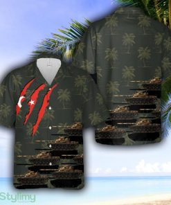 Turkish Army M48A5T2 (1980) MBT Hawaiian Shirt - Turkish Army M48A5T2 (1980) MBT Hawaiian Shirt