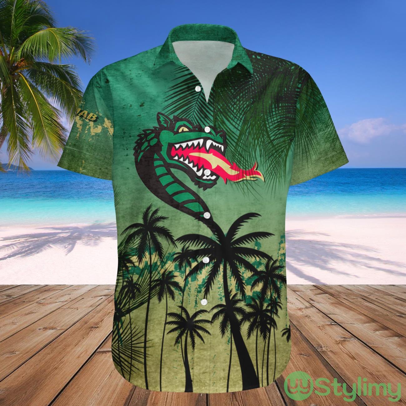 UAB Blazers NCAA Tropical Grunge Pattern Hawaii Shirt For Big Fans 3 UAB Blazers NCAA Tropical Grunge Pattern Hawaii Shirt For Big Fans Product Photo 1