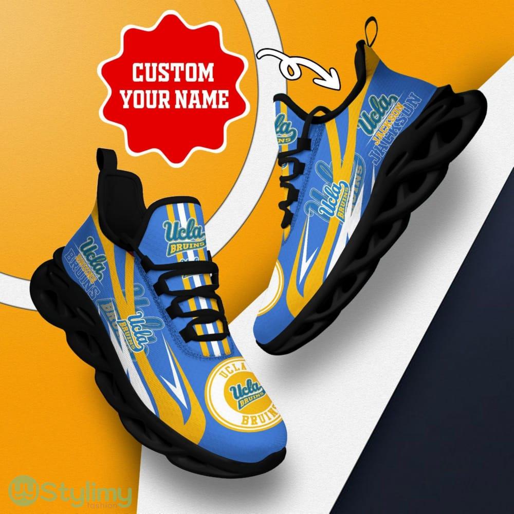 UCLA Bruins Logo Line Pattern Custom Name 3D Max Soul Sneaker Shoes In Blue 2 UCLA Bruins Logo Line Pattern Custom Name 3D Max Soul Sneaker Shoes In Blue - UCLA Bruins Logo Line Pattern Custom Name 3D Max Soul Sneaker Shoes In Blue_2