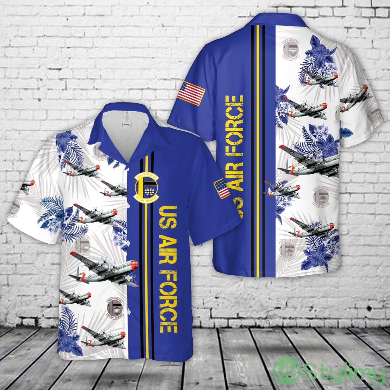 US Air Force 305th Rescue Squadron Boeing KC-97G-26-BO Stratofreighter 3D Hawaiian Shirt short sleeve Men And Women Shirt 2 US Air Force 305th Rescue Squadron Boeing KC-97G-26-BO Stratofreighter 3D Hawaiian Shirt short sleeve Men And Women Shirt Product Photo 1