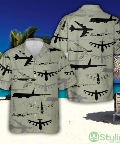 US Air Force Boeing B-52 Stratofortress Silhouette Hawaiian Shirt New Style Hawaii Shirt Product Photo 1