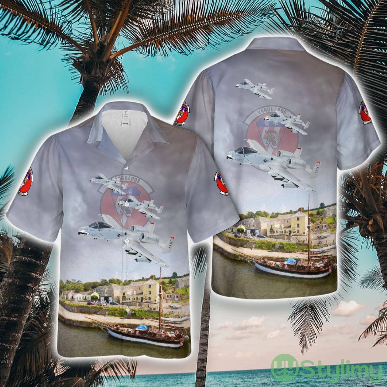 US Air Force Fairchild Republic A-10 Thunderbolt II 76th Fighter Squadron Hawaiian Shirt New Style Hawaii Shirt 2 US Air Force Fairchild Republic A-10 Thunderbolt II 76th Fighter Squadron Hawaiian Shirt New Style Hawaii Shirt Product Photo 1