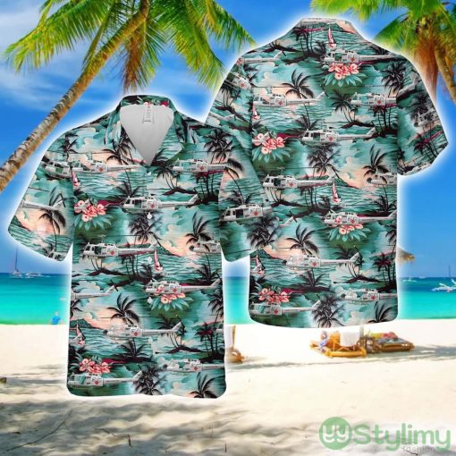 US Army 57th Medical Detachment UH-1H White Elephant  1972 Hawaiian Shirt New Style Hawaii Shirt