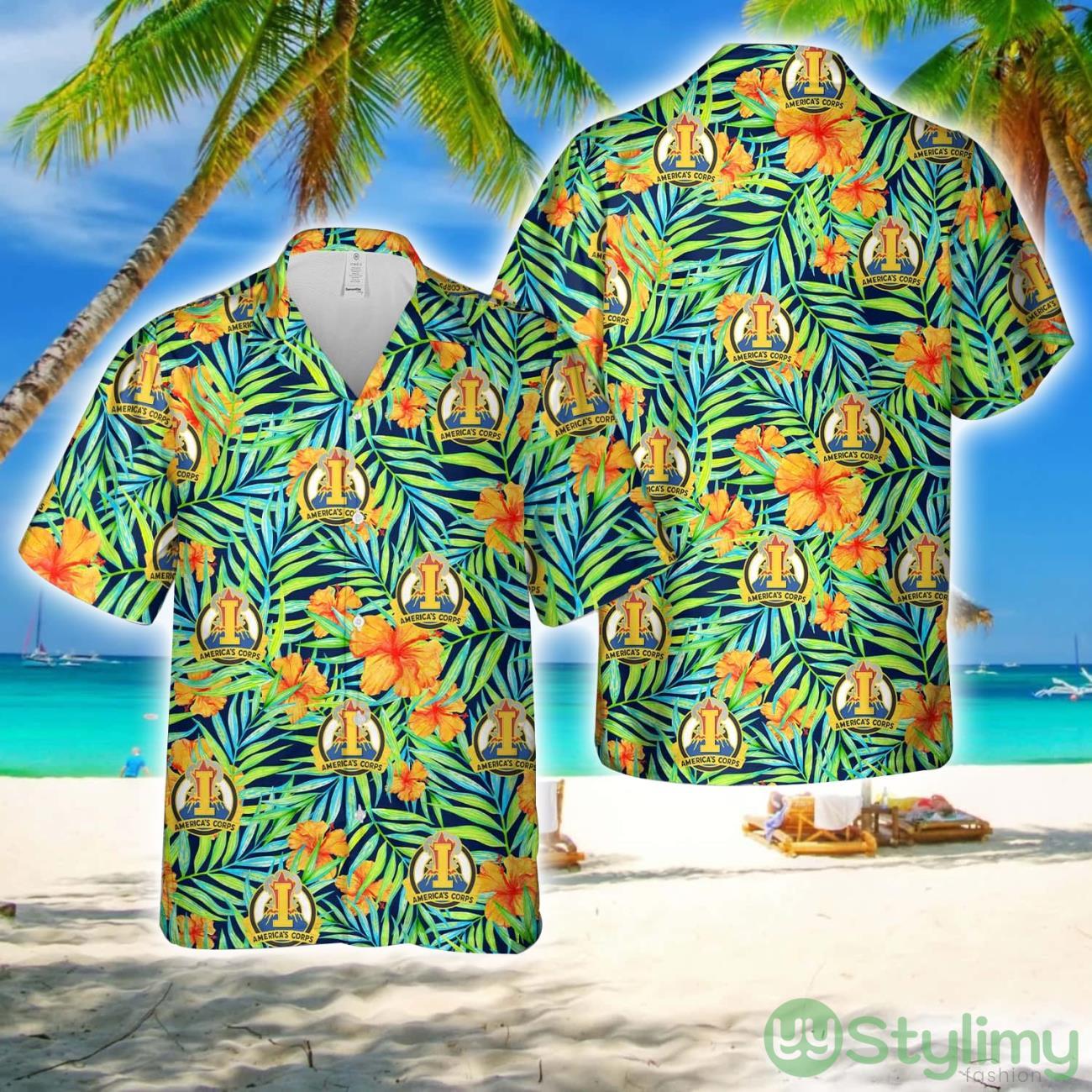 US Army I Corps Unit Crest Hawaiian Shirt New Style Hawaii Shirt 2 US Army I Corps Unit Crest Hawaiian Shirt New Style Hawaii Shirt Product Photo 1