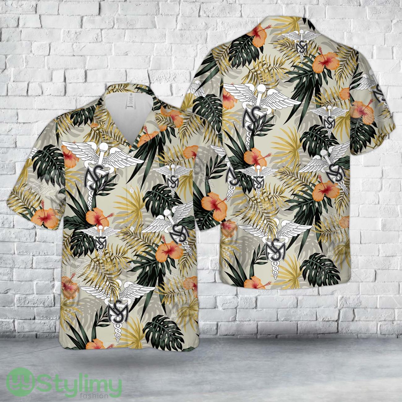 U.S. Army Medical Service Corps Branch 3D Hawaiian Shirt short sleeve Men And Women Shirt 2 U.S. Army Medical Service Corps Branch 3D Hawaiian Shirt short sleeve Men And Women Shirt Product Photo 1