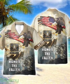 US Army Veteran Honor The Fallen 3D Hawaiian Shirt All Over Printed Product Photo 1