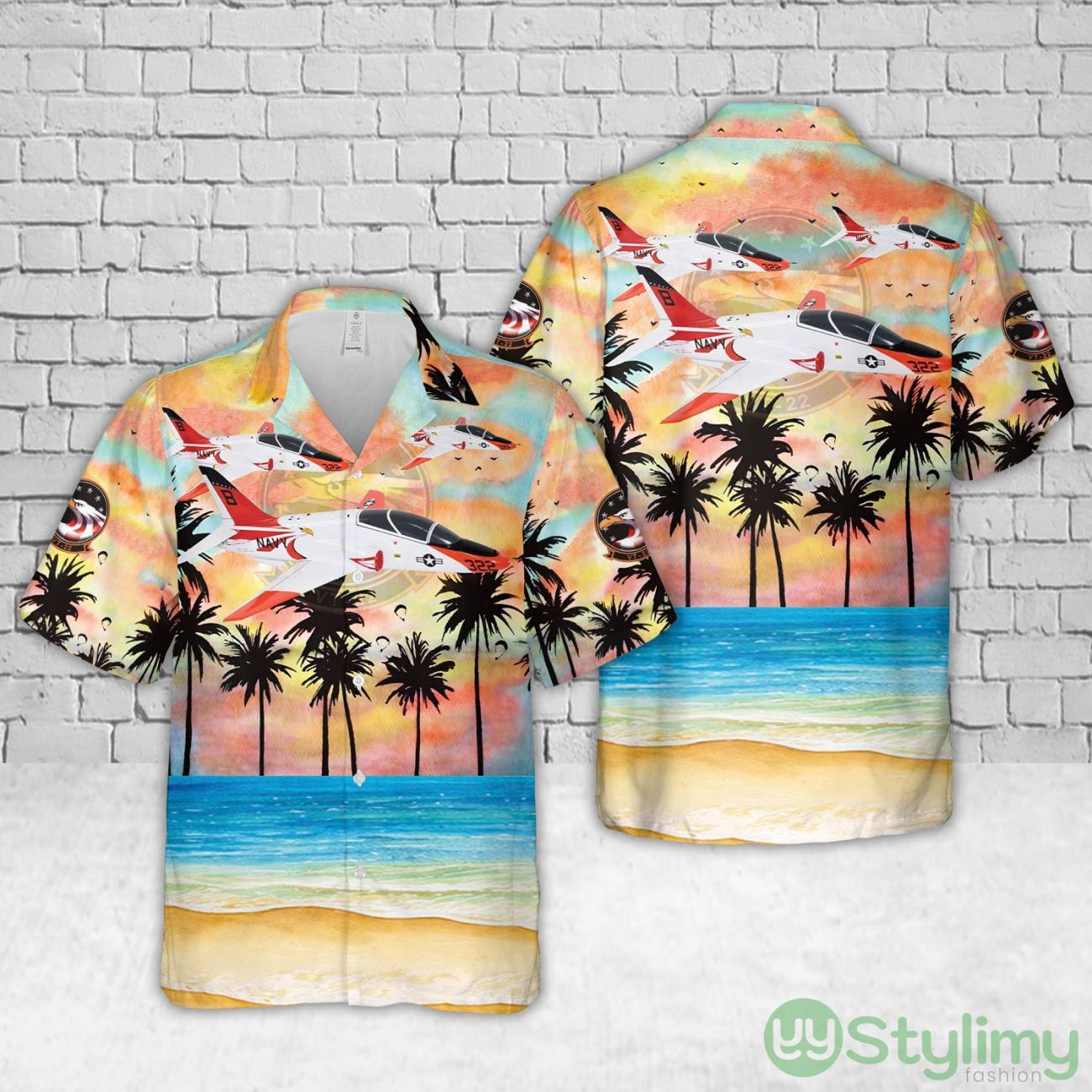 US Navy Training Squadron 22 (VT-22) Golden Eagles T-45C Goshawk Hawaiian Shirt Cute Summer Gift For Men And Women 2 US Navy Training Squadron 22 (VT-22) Golden Eagles T-45C Goshawk Hawaiian Shirt Cute Summer Gift For Men And Women Product Photo 1