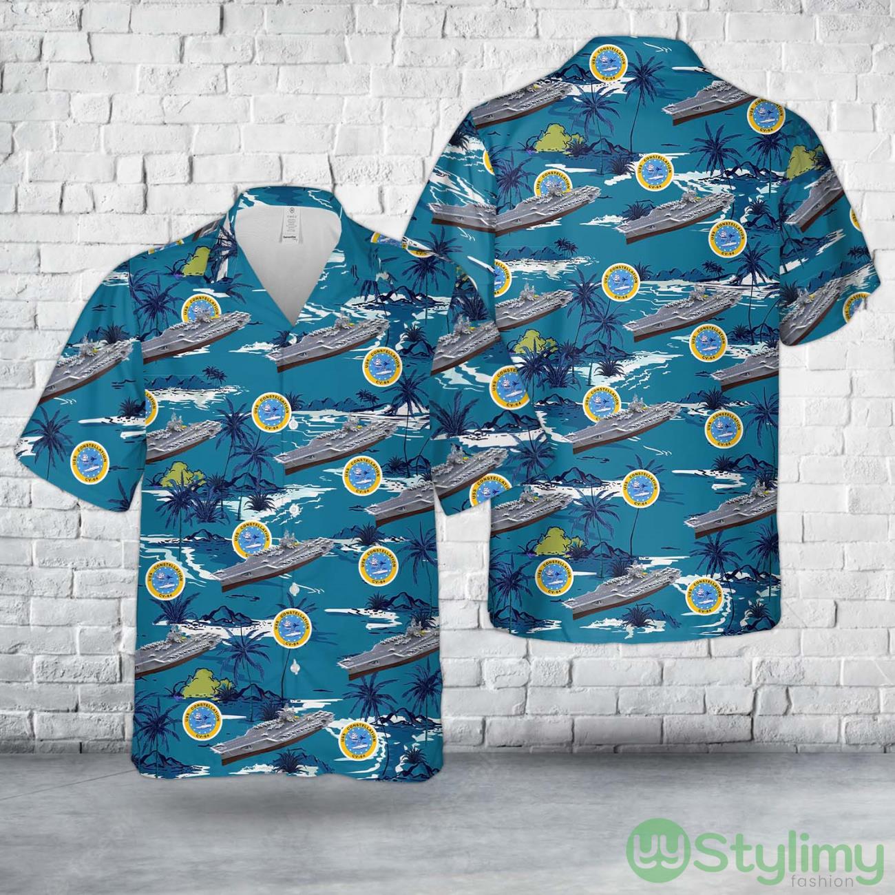 US Navy USS Constellation (CV-64) Hawaiian Shirt Cute Summer Gift For Men And Women 2 US Navy USS Constellation (CV-64) Hawaiian Shirt Cute Summer Gift For Men And Women Product Photo 1