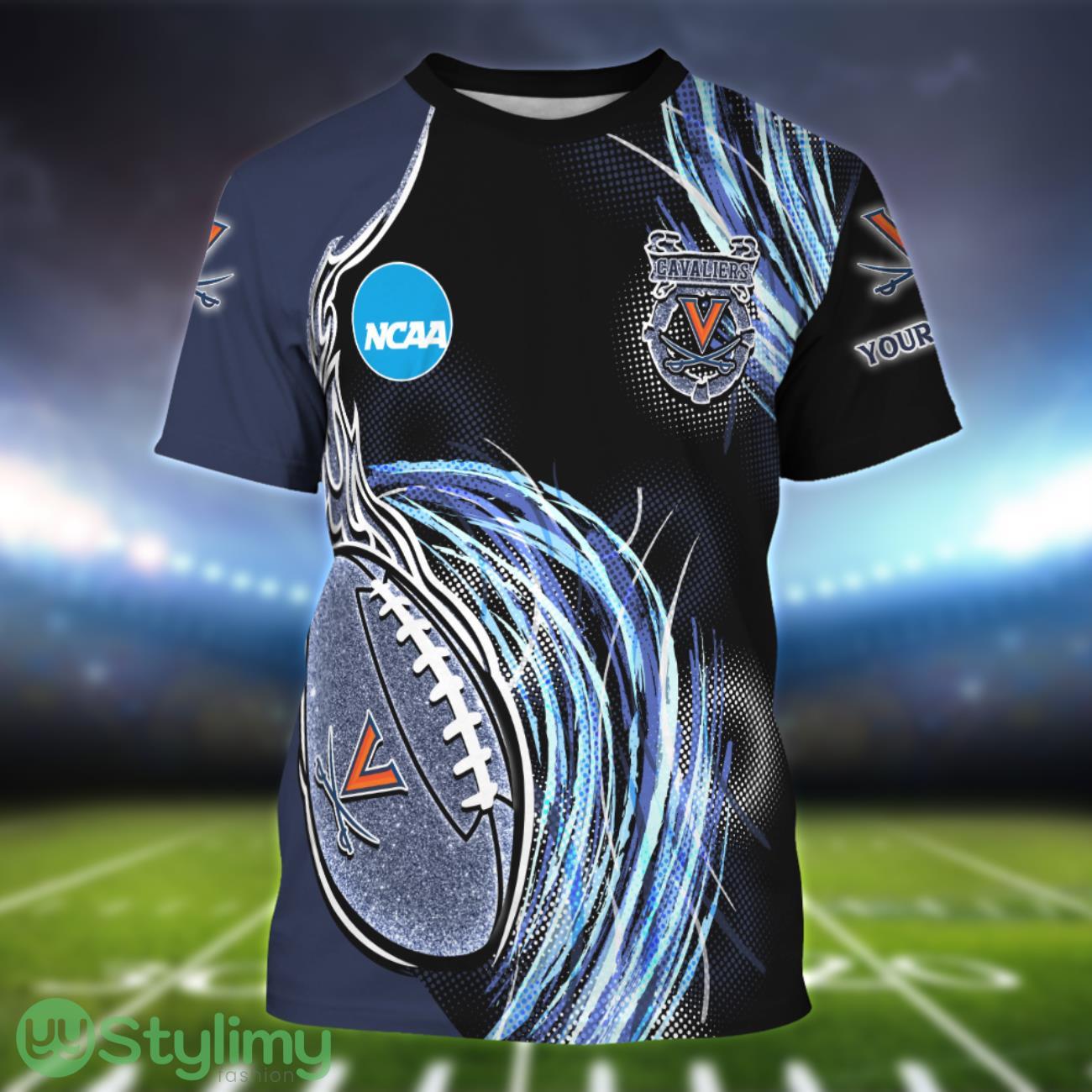 Virginia Cavaliers Personalized Name Sport 3D T-Shirt 2 Virginia Cavaliers Personalized Name Sport 3D T-Shirt Product Photo 1