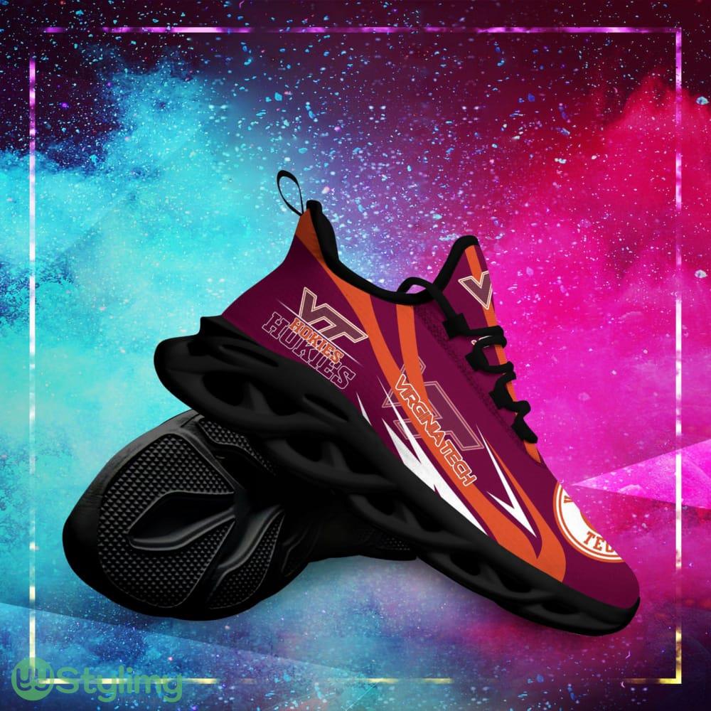 Virginia Tech Hokies Logo Line Pattern Custom Name 3D Max Soul Sneaker Shoes 4 Virginia Tech Hokies Logo Line Pattern Custom Name 3D Max Soul Sneaker Shoes - Virginia Tech Hokies Logo Line Pattern Custom Name 3D Max Soul Sneaker Shoes_4