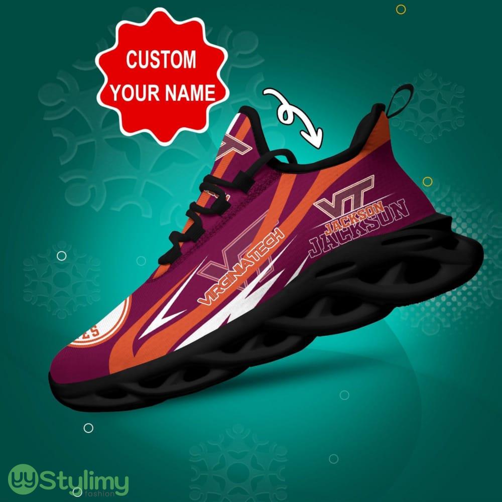 Virginia Tech Hokies Logo Line Pattern Custom Name 3D Max Soul Sneaker Shoes 6 Virginia Tech Hokies Logo Line Pattern Custom Name 3D Max Soul Sneaker Shoes - Virginia Tech Hokies Logo Line Pattern Custom Name 3D Max Soul Sneaker Shoes_1