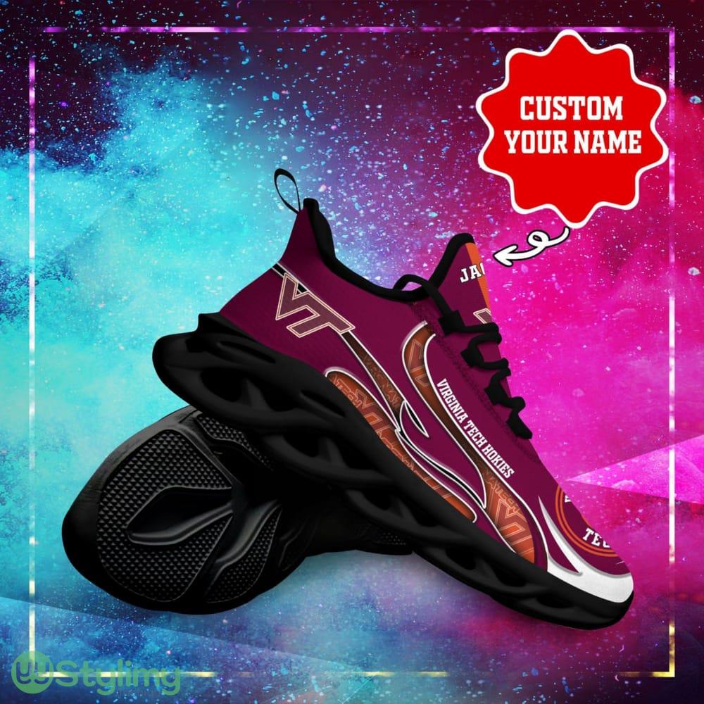Virginia Tech Hokies Logo Unique Pattern Custom Name 3D Max Soul Sneaker Shoes 4 Virginia Tech Hokies Logo Unique Pattern Custom Name 3D Max Soul Sneaker Shoes - Virginia Tech Hokies Logo Unique Pattern Custom Name 3D Max Soul Sneaker Shoes_4