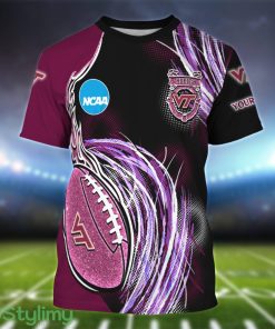 Virginia Tech Hokies Personalized Name Sport 3D T-Shirt Product Photo 1