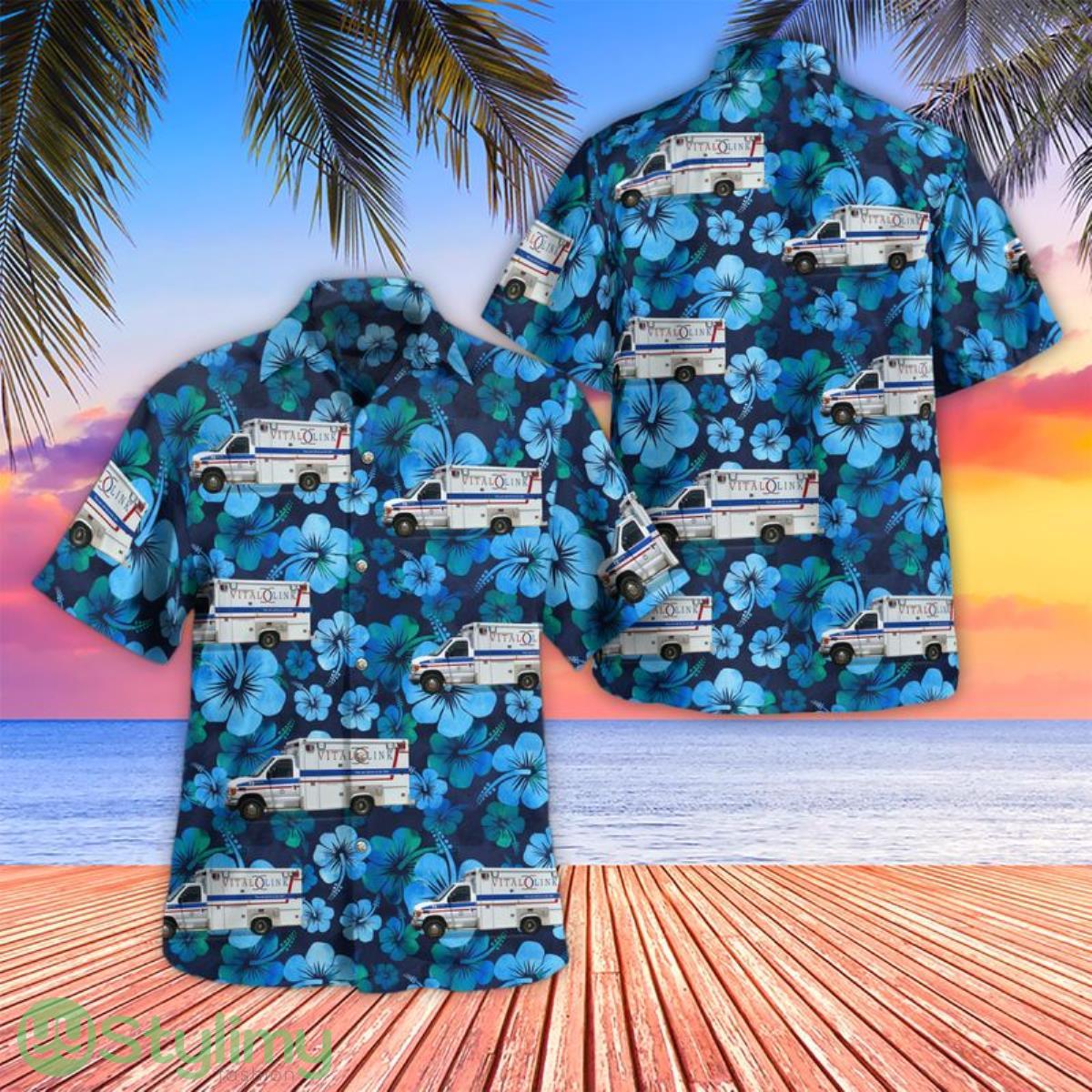 Vital Link EMS Hawaiian Shirt Cute Summer Gift For Men And Women 2 Vital Link EMS Hawaiian Shirt Cute Summer Gift For Men And Women Product Photo 1