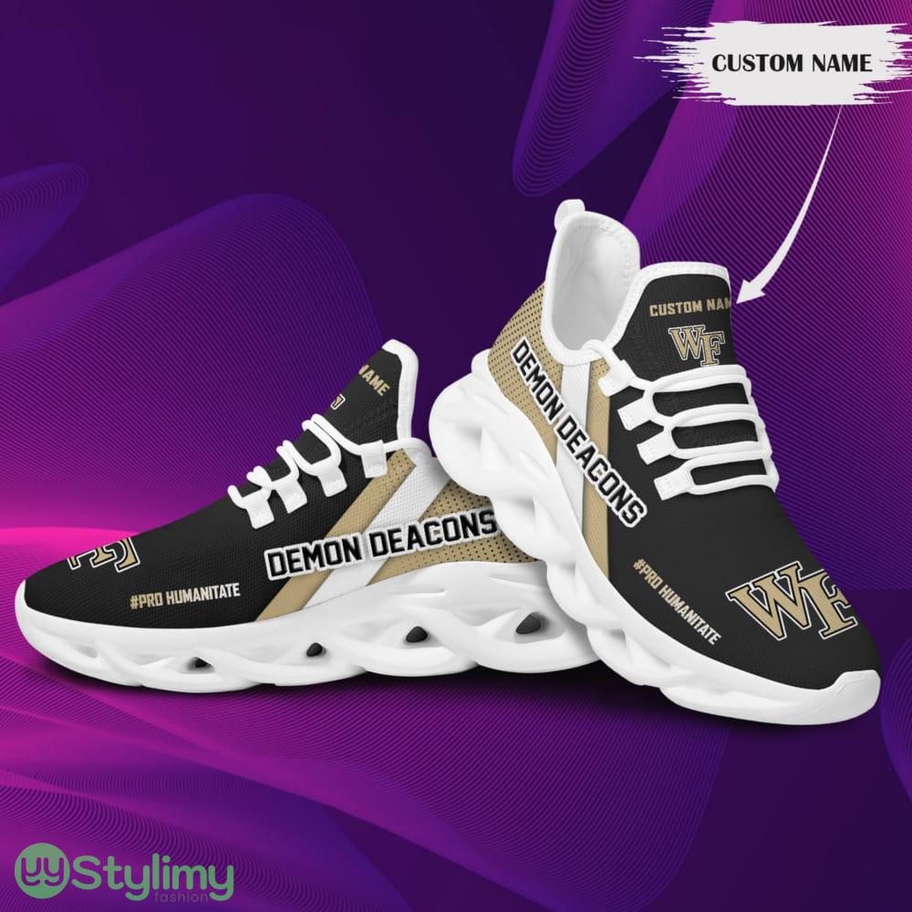 Wake Forest Demon Deacons Logo Custom Name Pattern 3D Max Soul Sneaker Shoes In Brown And Black 2 Wake Forest Demon Deacons Logo Custom Name Pattern 3D Max Soul Sneaker Shoes In Brown And Black - Wake Forest Demon Deacons Logo Custom Name Pattern 3D Max Soul Sneaker Shoes In Brown And Black_2