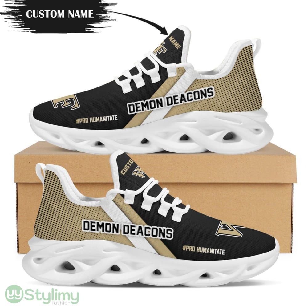 Wake Forest Demon Deacons Logo Custom Name Pattern 3D Max Soul Sneaker Shoes In Brown And Black 6 Wake Forest Demon Deacons Logo Custom Name Pattern 3D Max Soul Sneaker Shoes In Brown And Black - Wake Forest Demon Deacons Logo Custom Name Pattern 3D Max Soul Sneaker Shoes In Brown And Black_1