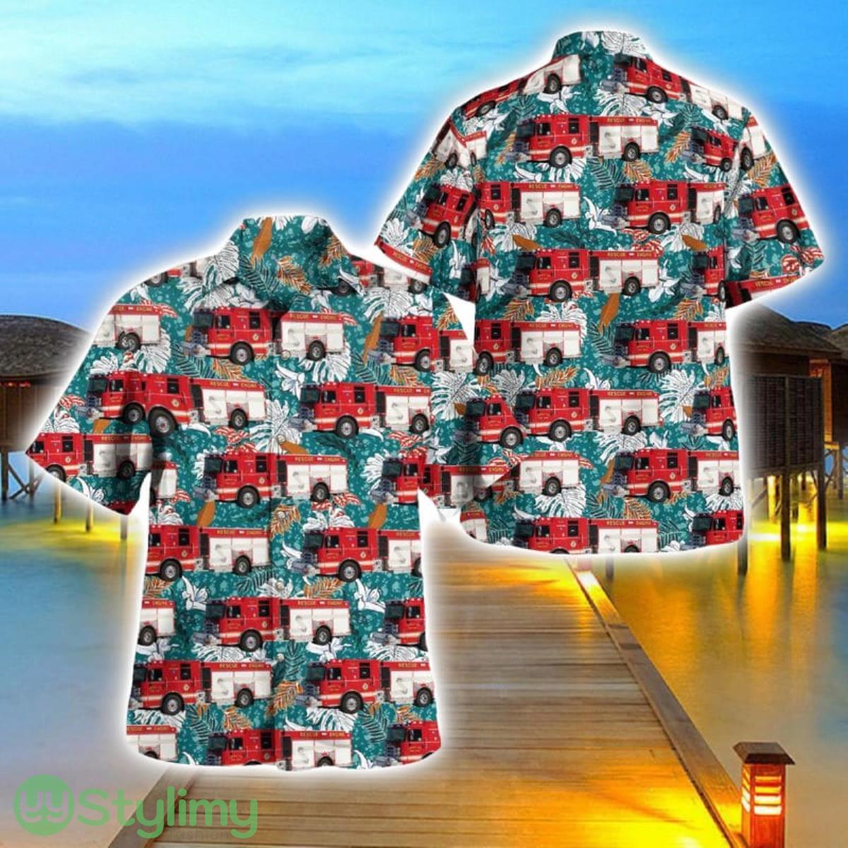 Warren Township Fire Department, Indiana Hawaiian Shirt 2 Warren Township Fire Department, Indiana Hawaiian Shirt Product Photo 1