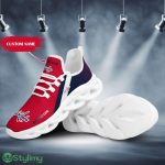 Washington Capitals Logo Pattern Custom Name 3D Max Soul Sneaker Shoes In Red Blue - Washington Capitals Logo Pattern Custom Name 3D Max Soul Sneaker Shoes In Red Blue_3