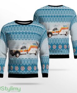 Washington County Tx Ems Ambulance Ugly Christmas Sweater Product Photo 1