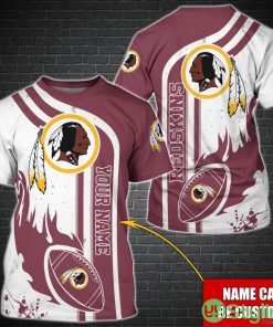 Washington Redskins NFL Custom Name Special T-Shirt For Fans Product Photo 1