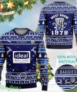 West Bromwich Albion FC The Baggies 3D Ugly Christmas Sweater Product Photo 1