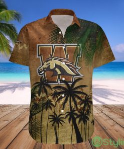 Western Michigan Broncos NCAA Tropical Grunge Pattern Hawaii Shirt For Big Fans Product Photo 1