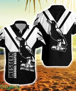 Wests 1908 Western Suburbs Magpies Hawaiian Shirt For Men And Women Product Photo 1