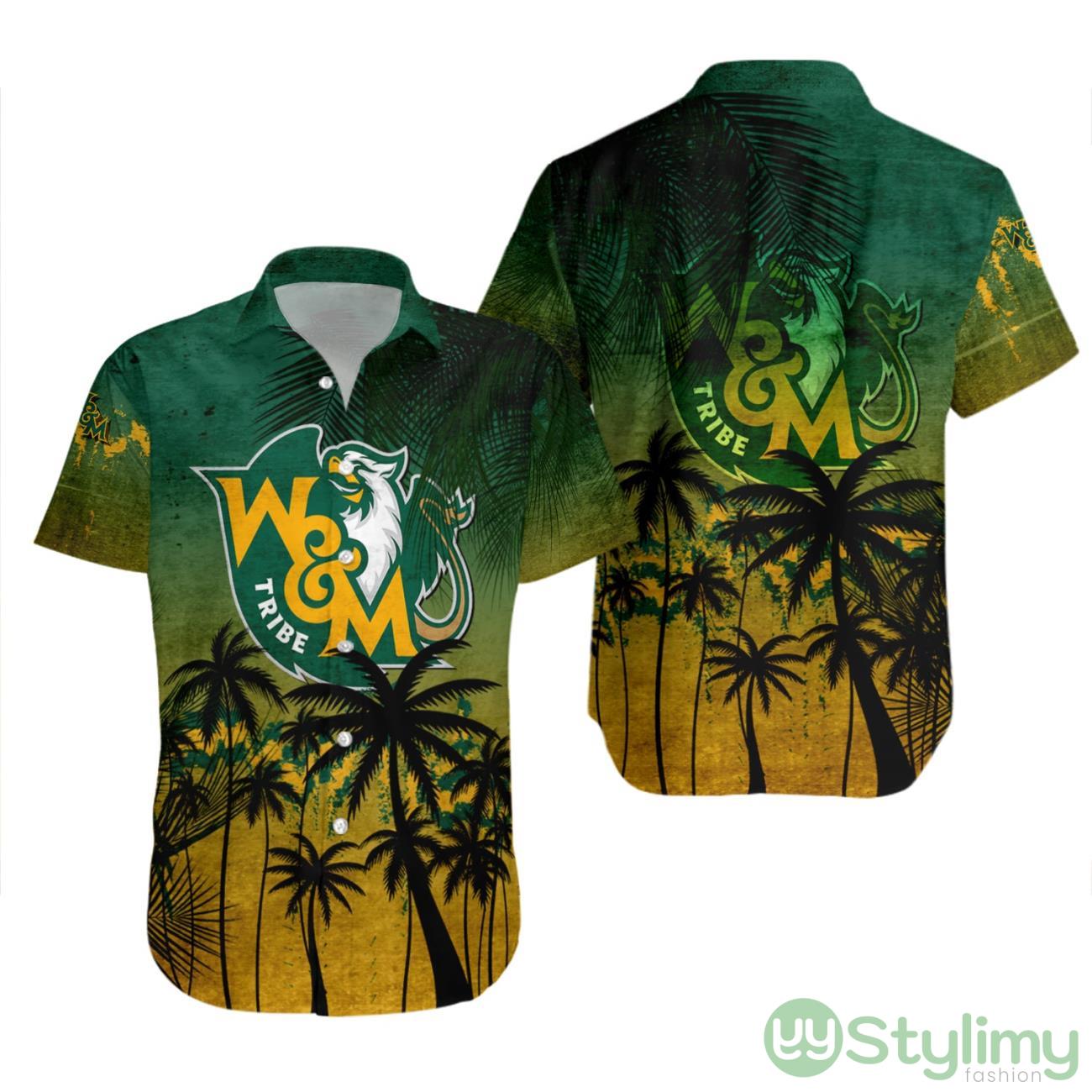 William and Mary Tribe NCAA Tropical Grunge Pattern Hawaii Shirt For Big Fans 2 William and Mary Tribe NCAA Tropical Grunge Pattern Hawaii Shirt For Big Fans Product Photo 2