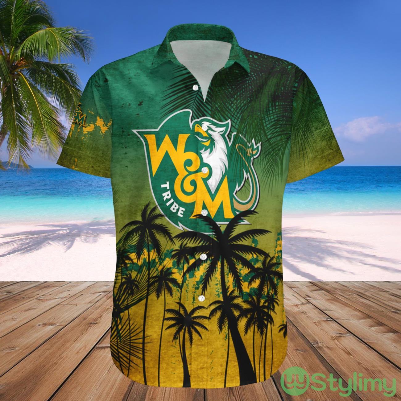 William and Mary Tribe NCAA Tropical Grunge Pattern Hawaii Shirt For Big Fans 3 William and Mary Tribe NCAA Tropical Grunge Pattern Hawaii Shirt For Big Fans Product Photo 1