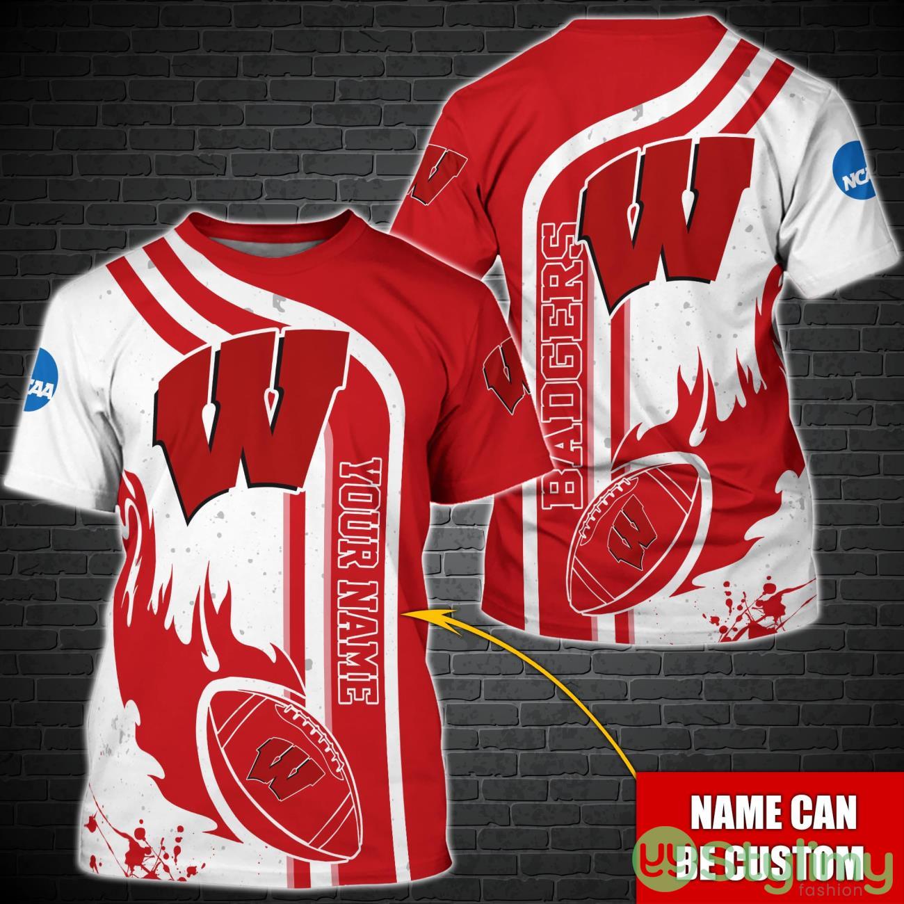 Wisconsin Badgers NCAA1 Custom Name Special T-Shirt For Fans 2 Wisconsin Badgers NCAA1 Custom Name Special T-Shirt For Fans Product Photo 1