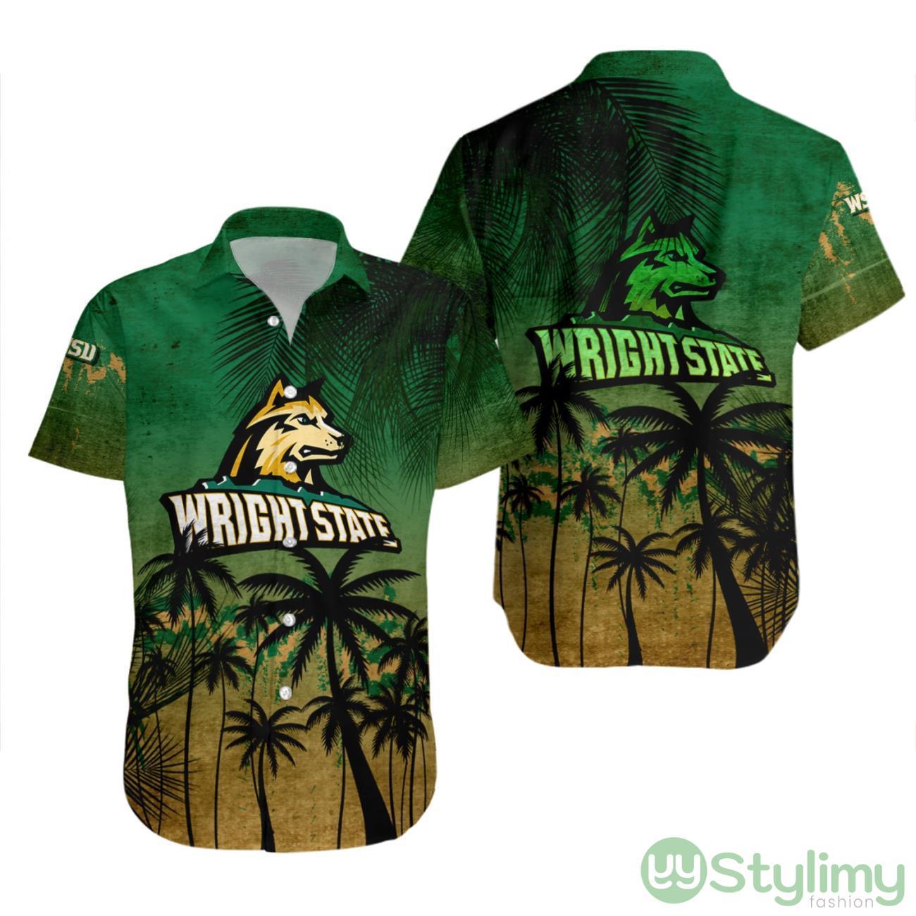 Wright State Raiders NCAA Tropical Grunge Pattern Hawaii Shirt For Big Fans 2 Wright State Raiders NCAA Tropical Grunge Pattern Hawaii Shirt For Big Fans Product Photo 2