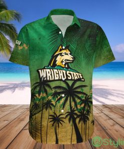 Wright State Raiders NCAA Tropical Grunge Pattern Hawaii Shirt For Big Fans Product Photo 1
