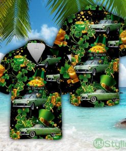 1956 Ford Thunderbird, Patrick's Day Hawaiian Shirt Aloha Holiday Gift For Men Women Product Photo 1
