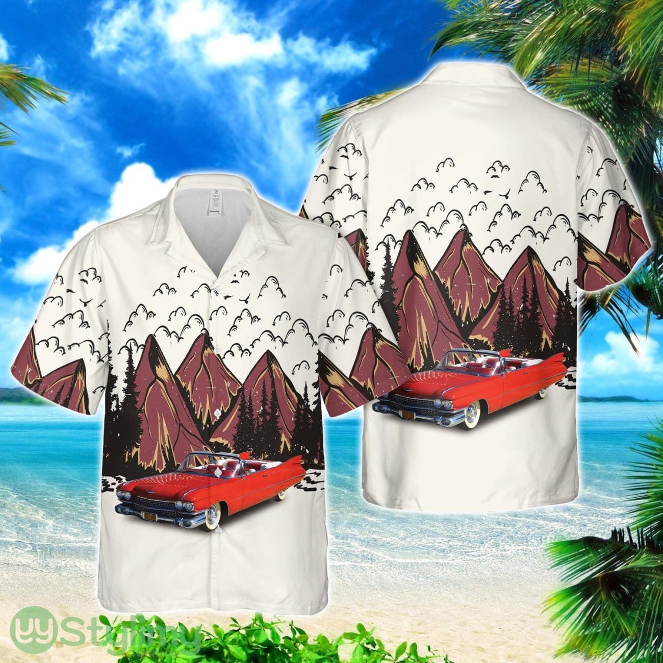 1959 Cadillac Series 62 Convertible Hawaiian Shirt 2 1959 Cadillac Series 62 Convertible Hawaiian Shirt Product Photo 1