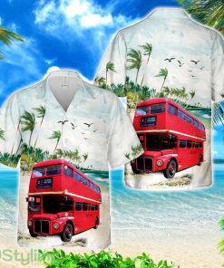 1967 AEC Routemaster double-decker bus Hawaiian Shirt Product Photo 1