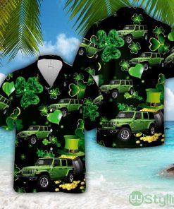 2019 Jp Wrangler Green, Patrick's Day Hawaiian Shirt Aloha Holiday Gift For Men Women Product Photo 1