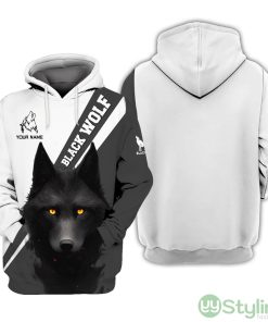 Alpha Wolf Custom Name All Over Printed 3D Hoodie Gift For Wolf Lovers Product Photo 1
