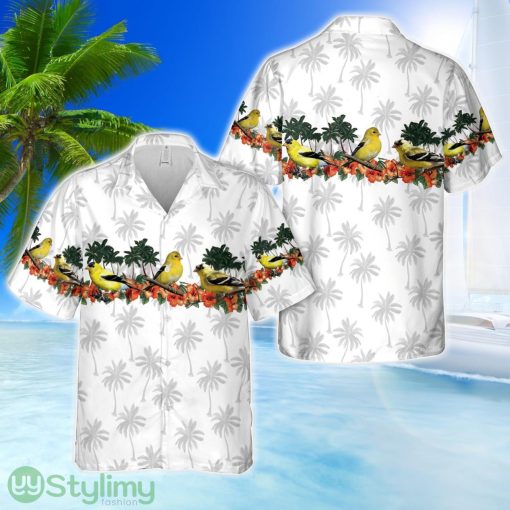 American Goldfinch Bird Hawaiian Shirt