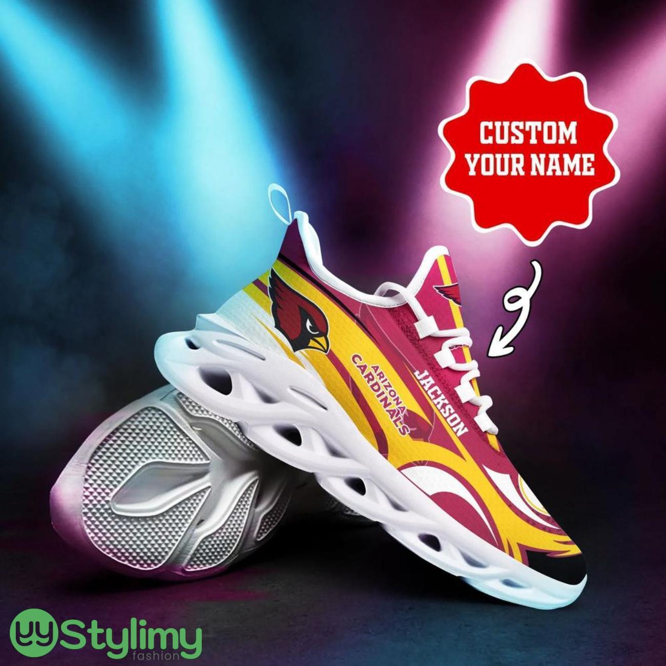 Arizona Cardinals NFL Max Soul Shoes Custom Name Sneakers Amazing Gift For Fans 2 Arizona Cardinals NFL Max Soul Shoes Custom Name Sneakers Amazing Gift For Fans Product Photo 2
