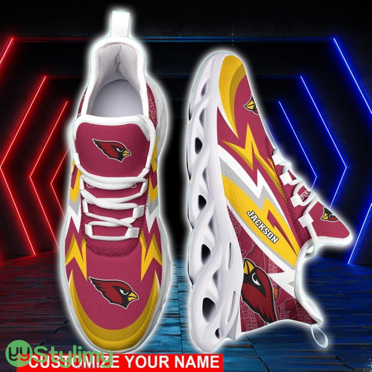 Arizona Cardinals NFL Max Soul Shoes Custom Name Sneakers Ultra Running Shoes 4 Arizona Cardinals NFL Max Soul Shoes Custom Name Sneakers Ultra Running Shoes Product Photo 4