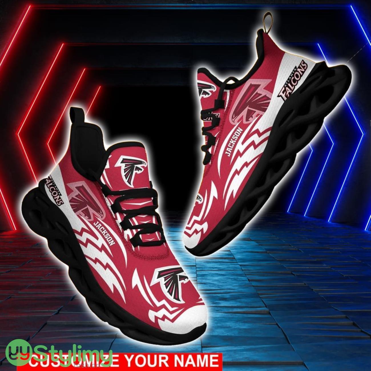Atlanta Falcons NFL Max Soul Shoes Custom Name Sneakers Personalized Gifts For NFL 2 Atlanta Falcons NFL Max Soul Shoes Custom Name Sneakers Personalized Gifts For NFL Product Photo 2