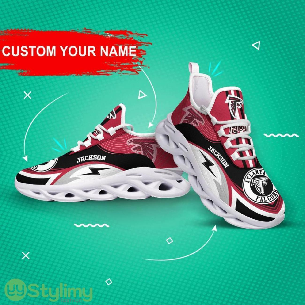 Atlanta Falcons NFL Max Soul Shoes Custom Name Sneakers Walking Shoes For Fans 2 Atlanta Falcons NFL Max Soul Shoes Custom Name Sneakers Walking Shoes For Fans Product Photo 2