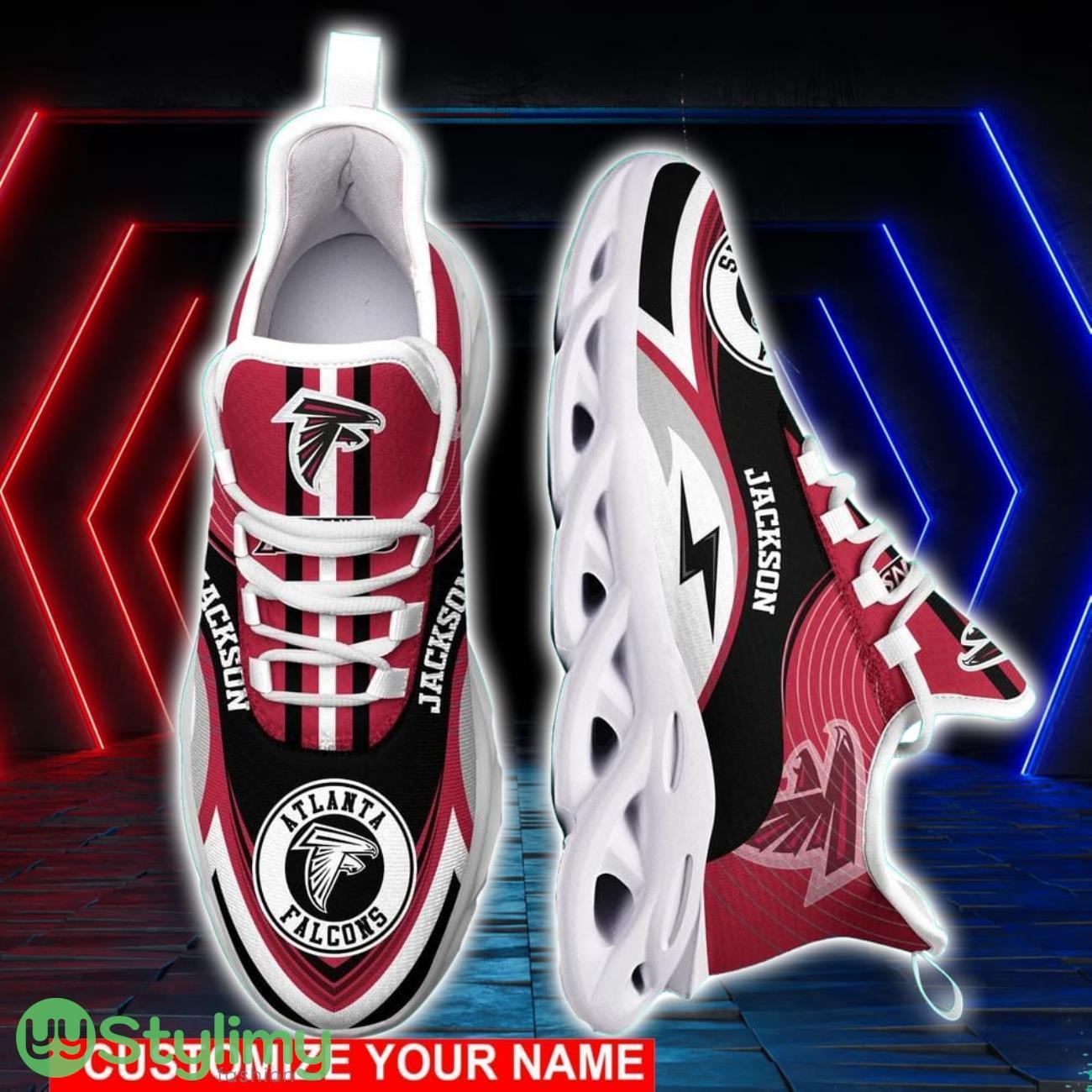 Atlanta Falcons NFL Max Soul Shoes Custom Name Sneakers Walking Shoes For Fans 4 Atlanta Falcons NFL Max Soul Shoes Custom Name Sneakers Walking Shoes For Fans Product Photo 4