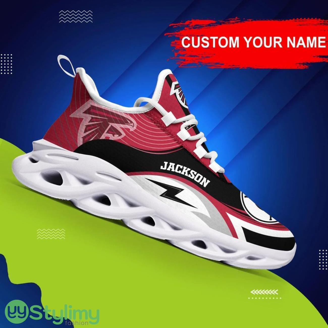 Atlanta Falcons NFL Max Soul Shoes Custom Name Sneakers Walking Shoes For Fans 6 Atlanta Falcons NFL Max Soul Shoes Custom Name Sneakers Walking Shoes For Fans Product Photo 1
