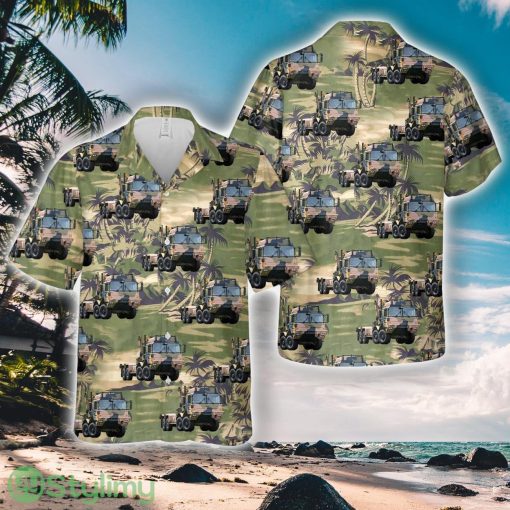 Australian Army HX77 Military Trucks Hawaiian Shirt