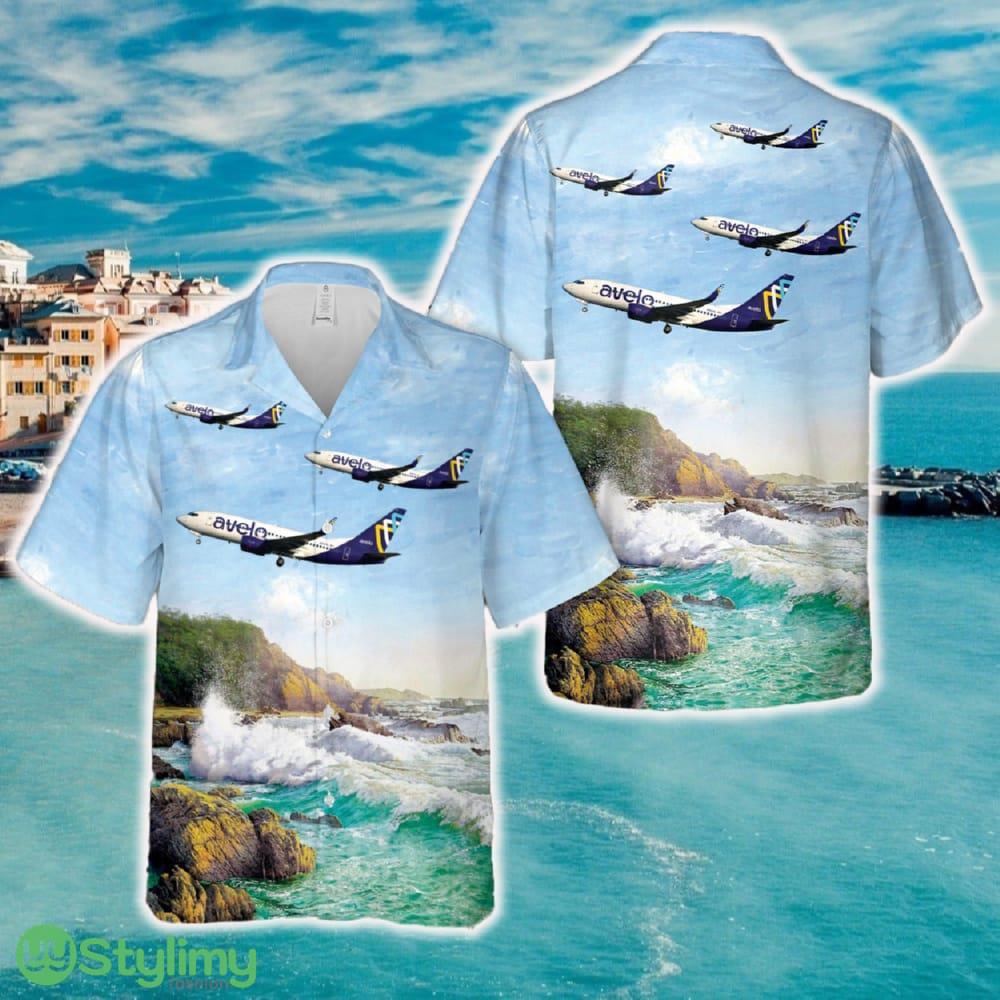 Avelo Airlines Boeing 737-7H4 Hawaiian Shirt 2 Avelo Airlines Boeing 737-7H4 Hawaiian Shirt - Avelo Airlines Boeing 737-7H4 Hawaiian Shirt